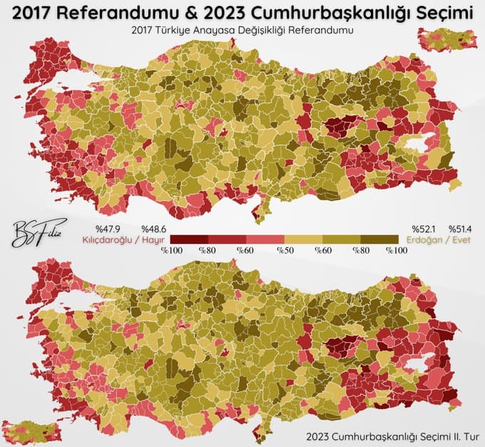 2017 Referandumu / 2023 Cumhurbaşkanlığı Seçimi