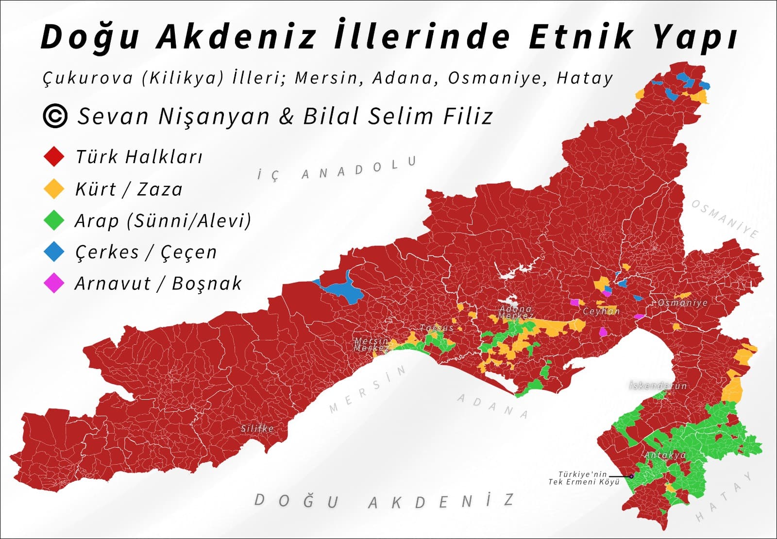 Doğu Akdeniz İllerinde Etnik Yapı - 2025
